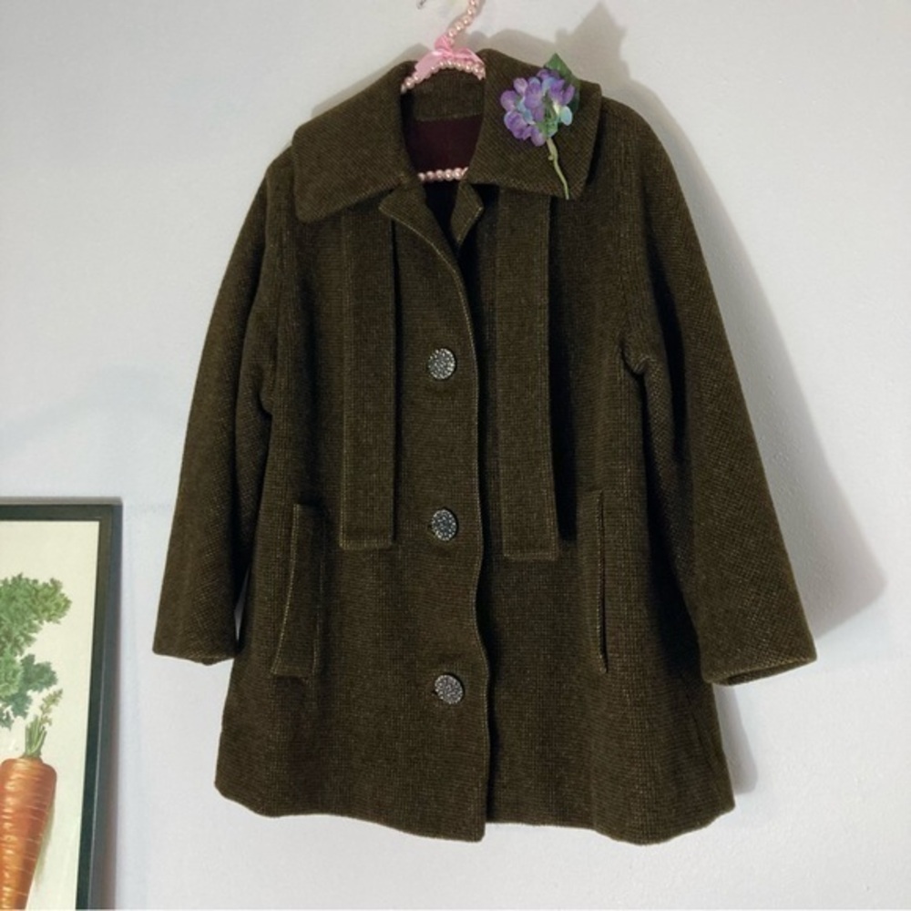 Vintage brown heavy winter coat